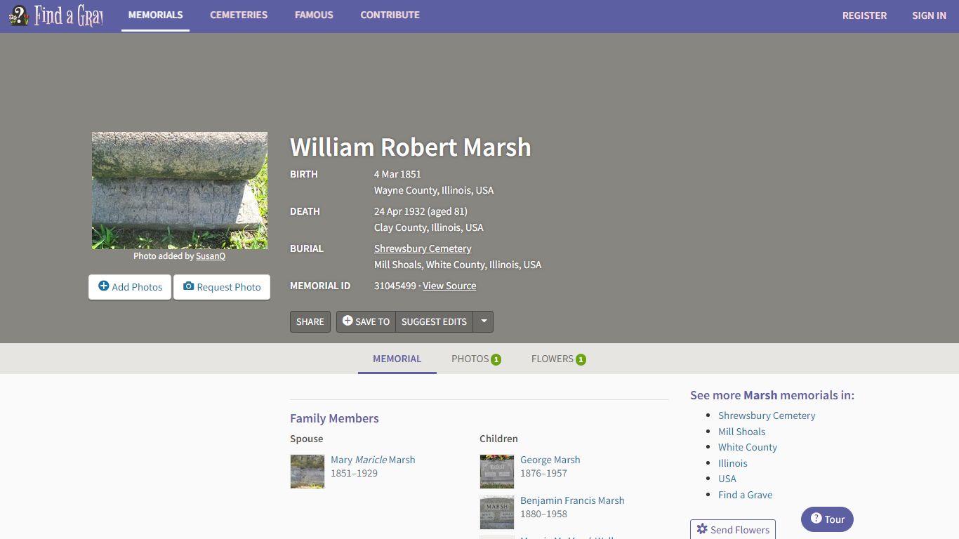 William Robert Marsh (1851-1932) - Find a Grave Memorial